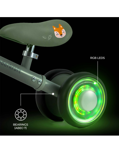Kinderkraft CUTIE FLASH колело за баланс GREEN
