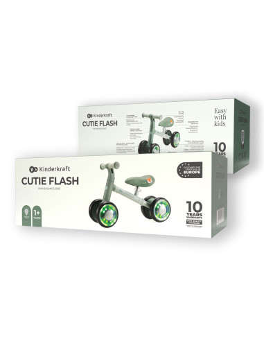 Kinderkraft CUTIE FLASH колело за баланс GREEN