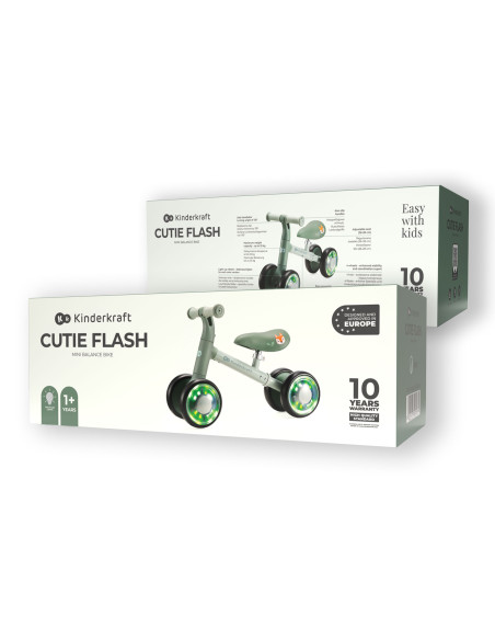 Kinderkraft CUTIE FLASH колело за баланс GREEN