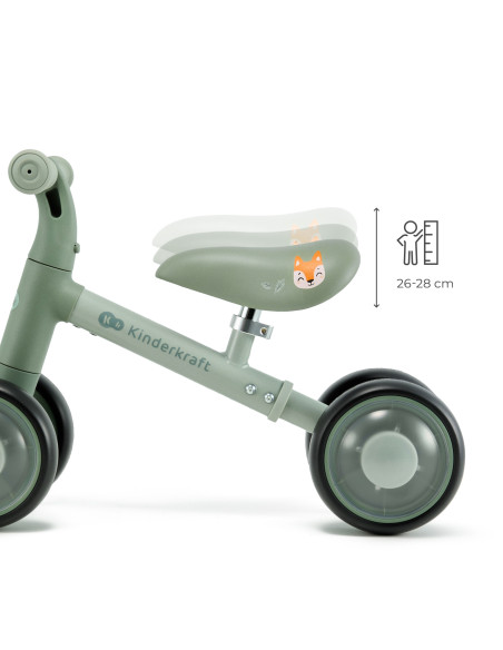 Kinderkraft CUTIE FLASH колело за баланс GREEN