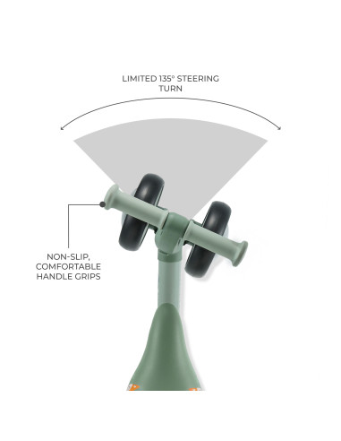 Kinderkraft CUTIE FLASH колело за баланс GREEN