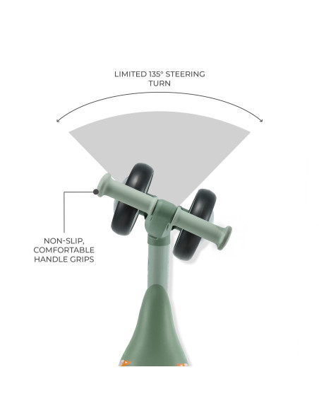 Kinderkraft CUTIE FLASH колело за баланс GREEN