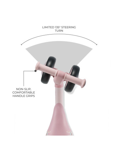 Kinderkraft CUTIE FLASH колело за баланс PINK