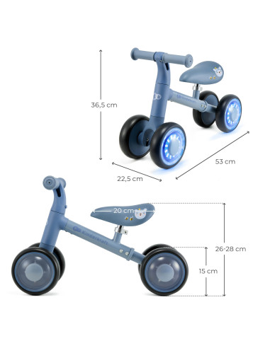Kinderkraft CUTIE FLASH колело за баланс BLUE