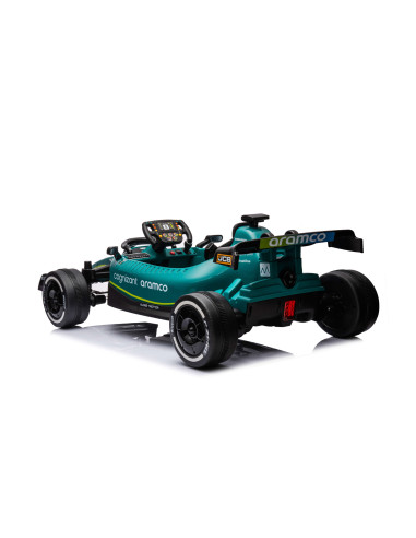 Електрическа кола Aston Martin зелена