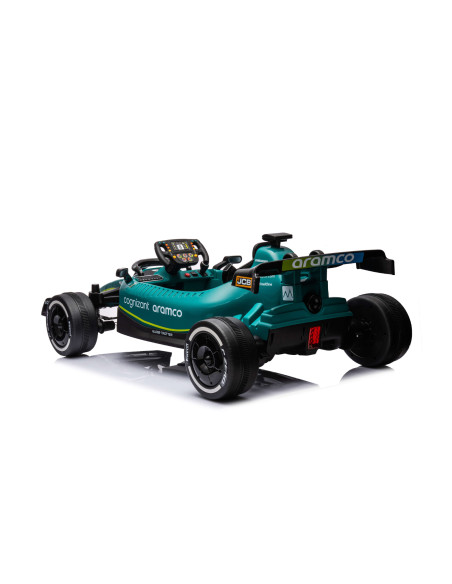 Електрическа кола Aston Martin зелена