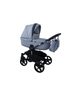 Adbor-Бебешка количка Piuma 3в1 цвят: син лен