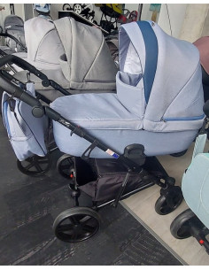 Adbor-Бебешка количка Piuma 3в1 цвят: син лен 2