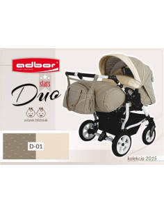 Adbor-Бебешка количка за близнаци Duo Stars цвят:D01