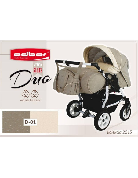 Adbor-Бебешка количка за близнаци Duo Stars цвят:D01