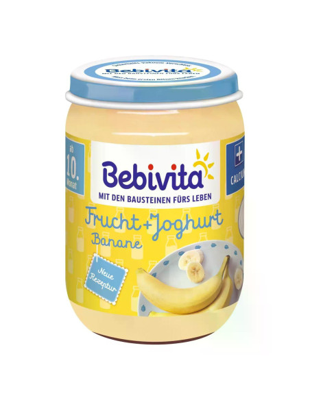 BEBIVITA БИО Йогурт и банан 14404, храна за бебе, 190гр.