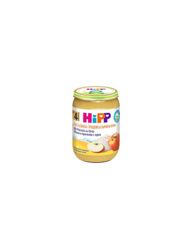 HIPP 9% ДДС Праскова, ябълка, пълнозърнест ориз 4703, пюре, 190 гр
