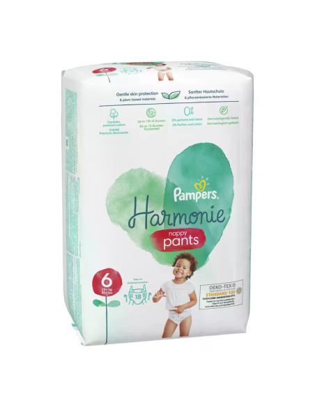 PAMPERS Harmonie VP, гащички, S6, 18бр.