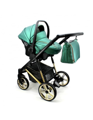 Adbor-бебешка количка 3в1 Avenue 3D eco: зелена...