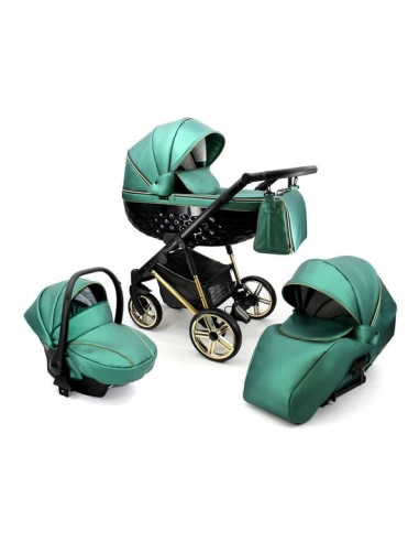 Adbor-бебешка количка 3в1 Avenue 3D eco: зелена...