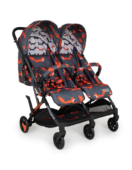 Cosatto CT5359 Woosh Double Charcoal Mr. Fox беб.кол. за близнаци