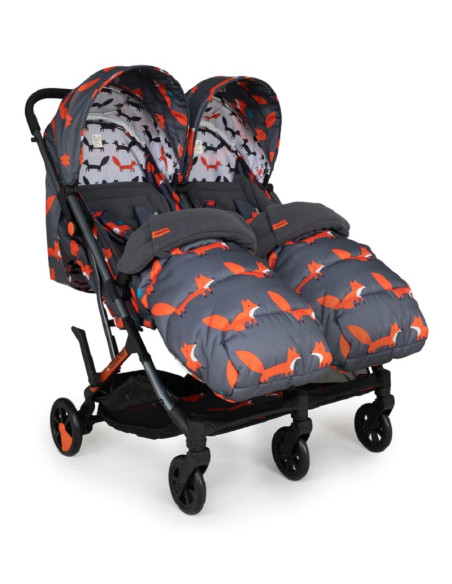 Cosatto CT5359 Woosh Double Charcoal Mr. Fox беб.кол. за близнаци