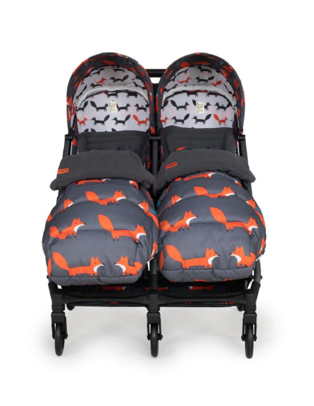 Cosatto CT5359 Woosh Double Charcoal Mr. Fox беб.кол. за близнаци