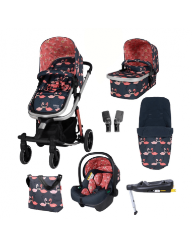 Cosatto CT5385 GIGGLE TRAIL 3в1 PRETTY FLAMINGO количка+БАЗА+ЧАНТА И ЧУВАЛ