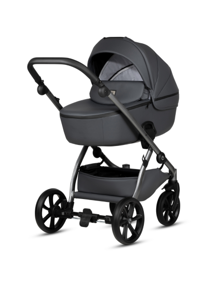 Tutis UNO 5+ Leather бебешка количка 2в1 166 Licorice