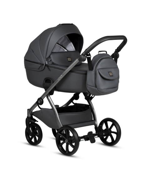 Tutis UNO 5+ Leather бебешка количка 2в1 166 Licorice
