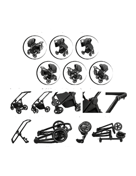 Adbor-Бебешка количка с трансформираща седалка Luco 3в1: L12