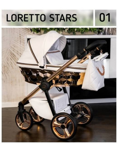 Adbor-бебешка количка 3в1 Loretto Stars: 01