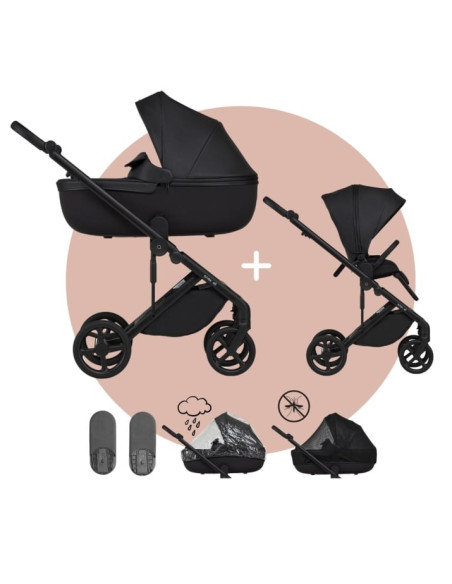 Anex-бебешка количка 2в1 Eli Midnight