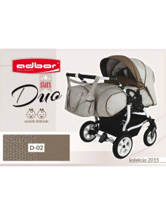 Adbor-Бебешка количка за близнаци Duo Stars цвят:D02