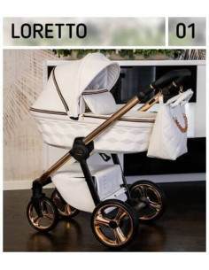 Adbor-бебешка количка 3в1 Loretto: 01 2