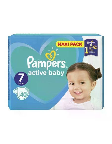 PAMPERS Active Baby XL VPP, пелени, S7, 40бр.