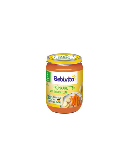 BEBIVITA 9% ДДС Бейби моркови и картофи 12600, пюре, 190 гр