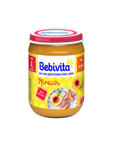 BEBIVITA 9% ДДС Праскова 1691, пюре, 190 гр