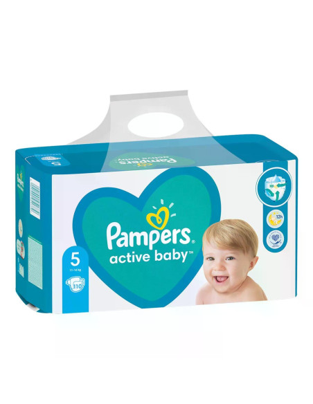 PAMPERS Active Baby Размер 5, пелени, Джуниър MB, 110бр.