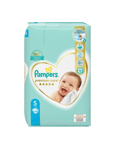 PAMPERS Premium Care Джуниър VP, пелени, S5, 44бр.