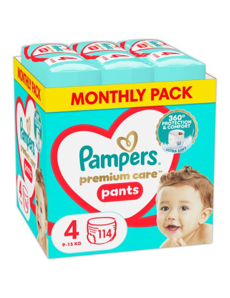 PAMPERS Premium Care Размер 4, гащички, MSB, 114 бр.