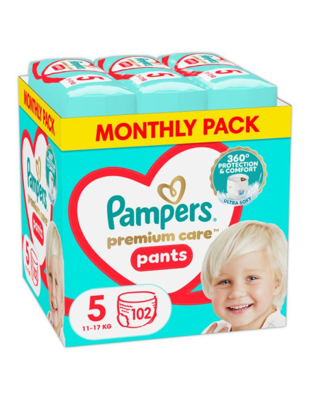 PAMPERS Premium Care Размер 5, гащички, MSB, 102 бр.