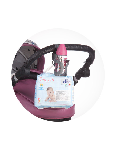 Универсална поставка за чаша/ шише черна