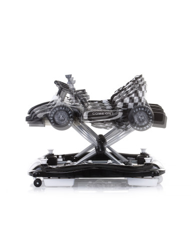 Детска проходилка 4в1 "Рейсър"черно/бяла