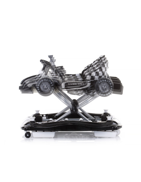 Детска проходилка 4в1 "Рейсър"черно/бяла