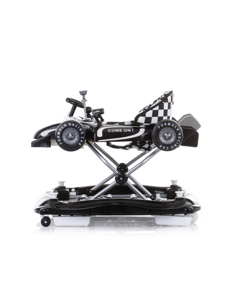 Детска проходилка 4в1 "Рейсър"черно/бяла