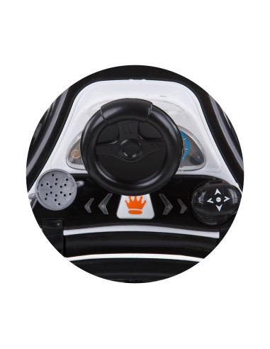 Детска проходилка 4в1 "Рейсър"черно/бяла