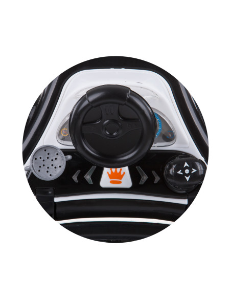 Детска проходилка 4в1 "Рейсър"черно/бяла