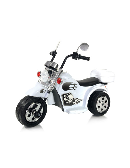 Електрически мотор Чопър бял