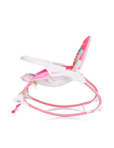 Музикален шезлонг "Енджой"розов 2