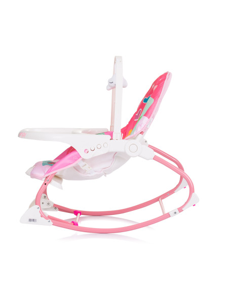 Музикален шезлонг "Енджой"розов