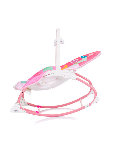 Музикален шезлонг "Енджой"розов