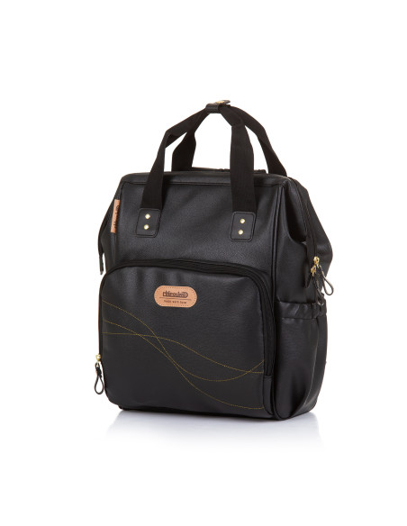 Раница/Чанта за количка черна кожа