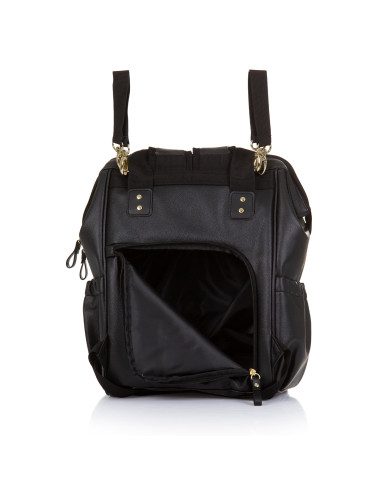 Раница/Чанта за количка черна кожа