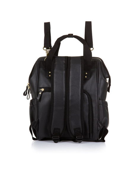 Раница/Чанта за количка черна кожа